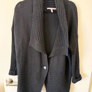 Victoria's Secret Black Shawl Collar Cardigan